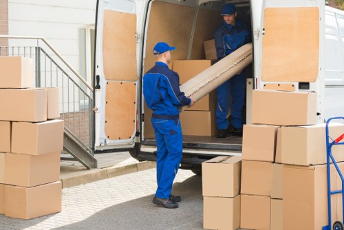 Movers handling urgent same day removals in a North Sheen residential street
