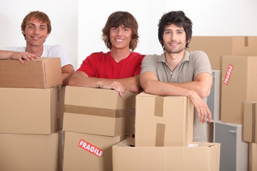 Local commercial moving team handling office furniture in North Sheen