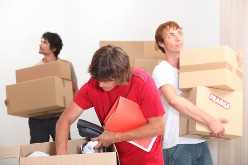 Packing and furniture protection for a house move in North Sheen