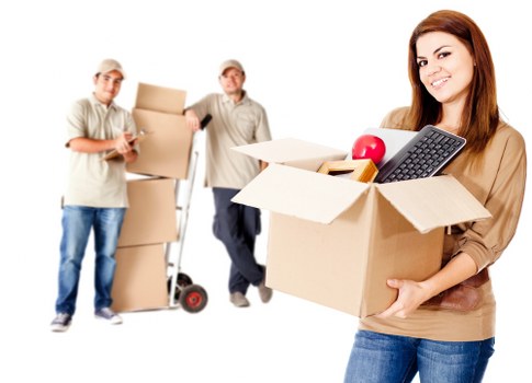 Local Northsheen van transport with packed household items
