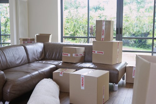 Office items loaded carefully for transport from North Sheen